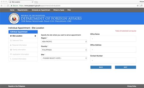 dfa paniqui online appointment